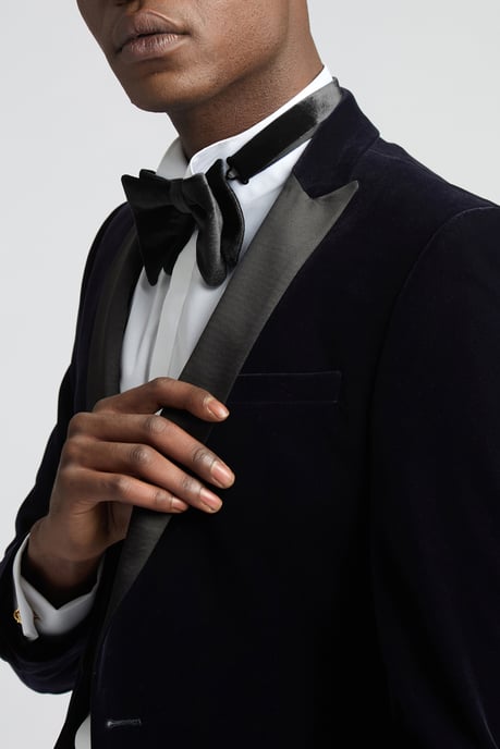 Slim Fit Velvet Dresswear Jacket - Image 3
