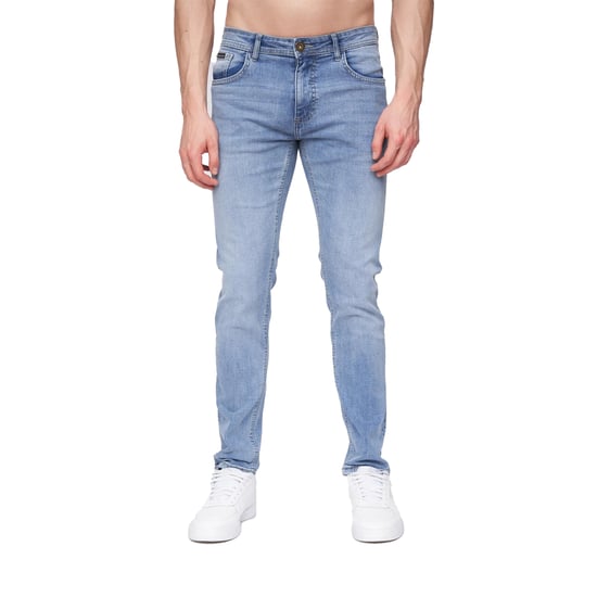Henleys Mens Mayhen Slim Jeans (Light Wash) - Image 1