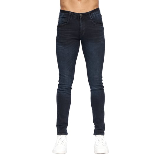 Duck And Cover Mens Maylead Slim Jeans (Blue Black) - Image 1