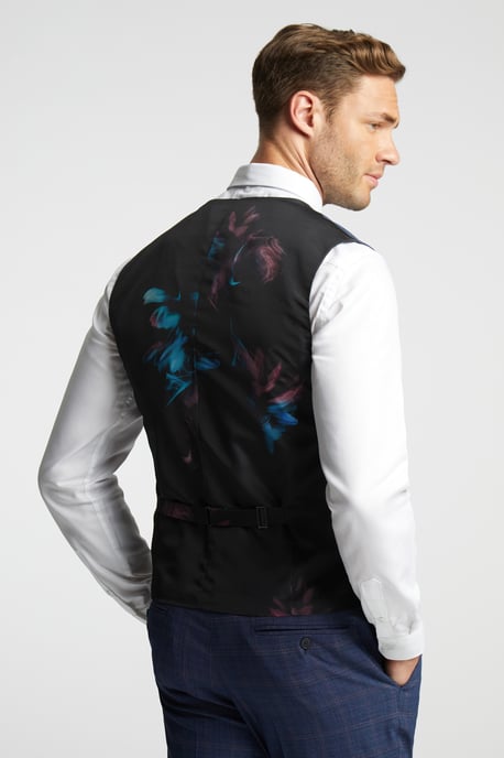 Brahe Checked Slim Waistcoat - Image 2