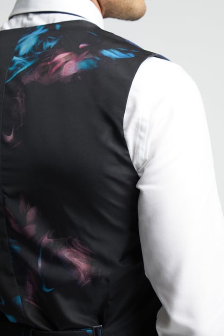 Slim Fit Soft Check Waistcoat - Image 4