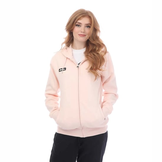 Ellesse Henicea Regular Hoodie med full dragkedja för dam och dam (Rosa) - Image 1