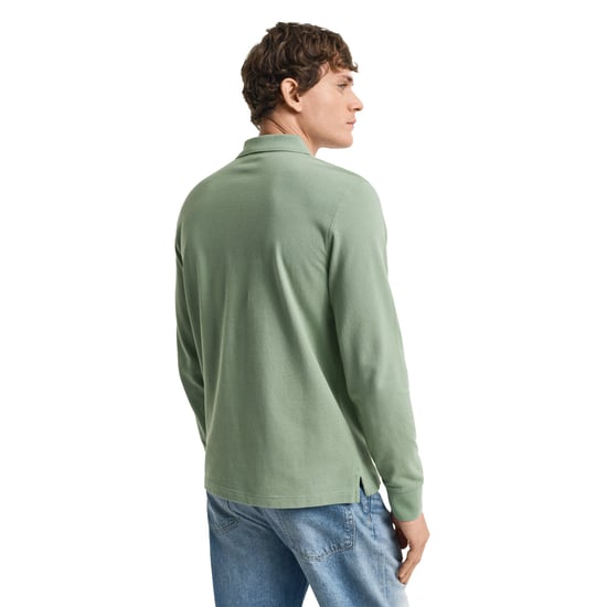 Gant Regular Shield Longsleeve Pique Rugger Polo Shirt - Image 3