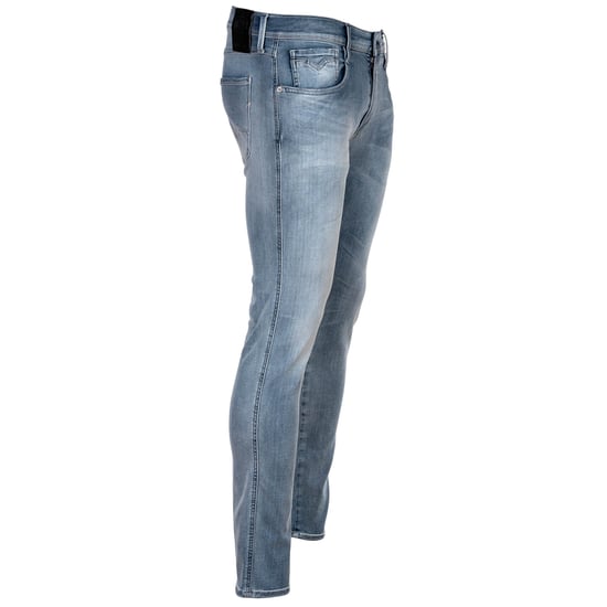 Men's Replay Anbass Hyperflex Bio Slim Fit Jeans in Blue - Image 4