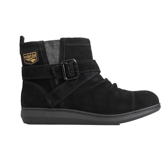 Rocket Dog Dames/Dames Mint Suede Enkellaarsjes (Zwart) - Image 1