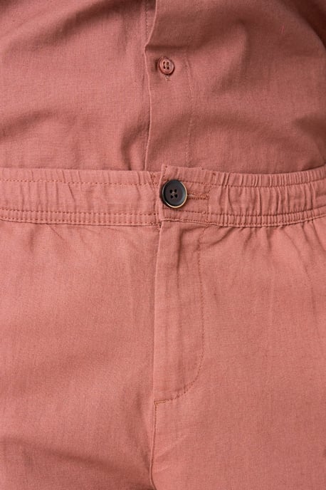 Linnen broek - Terracotta - Image 4