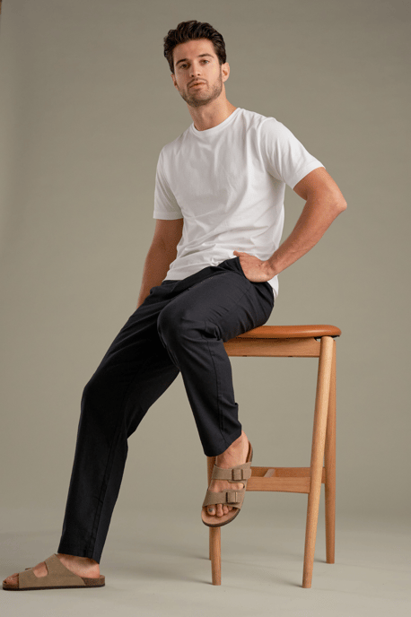 Linnen broek - zwart - Image 3