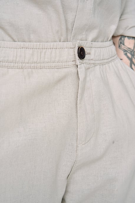 Linnen broek - Zand - Image 4