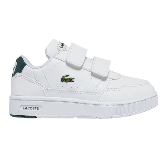 Lacoste Kinder T-Clip Touch Fastening Trainers (Wit, Groen) - Image 1