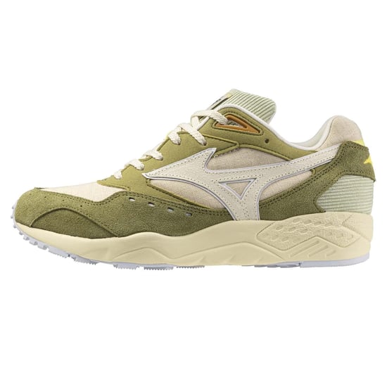 Mizuno Heren Contender Sportstyle Suede Schoenen (Groen, Wit) - Image 4