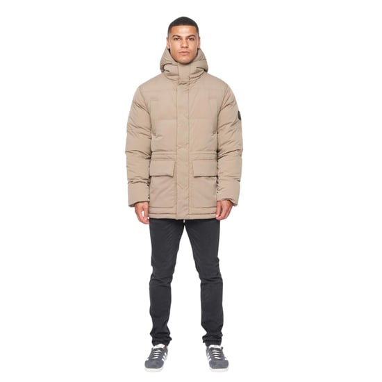 Duck and Cover Heren Fletchley Pufferjas (Beige) - Image 3