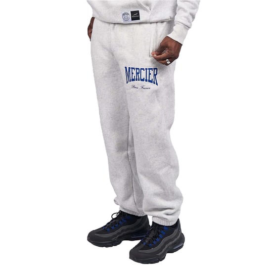 Mercier Mens Kansas Relax Jogging Bottoms (Grey Marl) - Image 1
