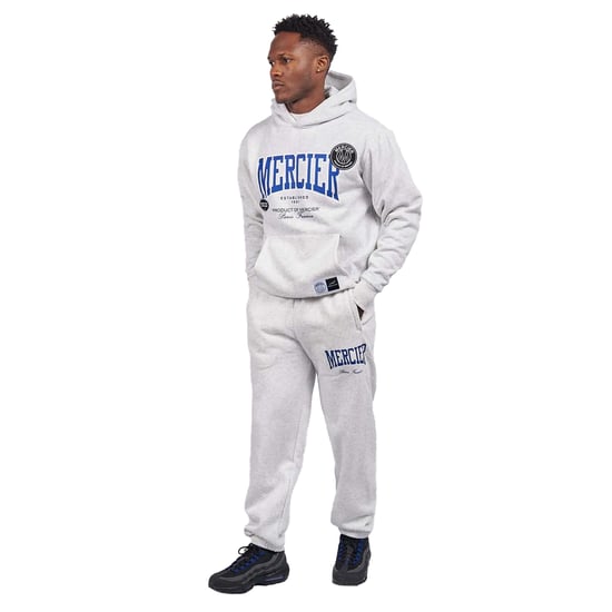 Mercier Mens Kansas Relax Jogging Bottoms (Grey Marl) - Image 3
