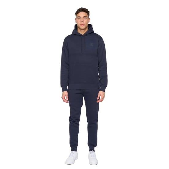 Duck and Cover Heren Merchell Hoodie en Joggers Set (Marine) - Image 1
