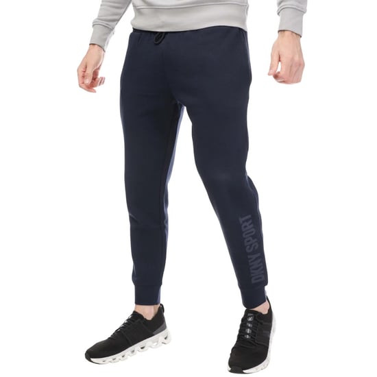 DKNY Heren Fleece Tonaal Logo Joggingbroek (Marine) - Image 1
