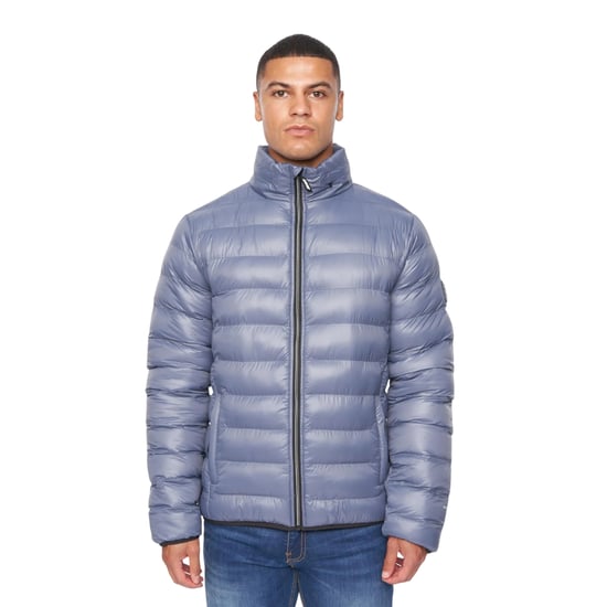 Duck and Cover Mens Shemmy 2 Layer Quilted Jacket (Denim Blue) - Image 1