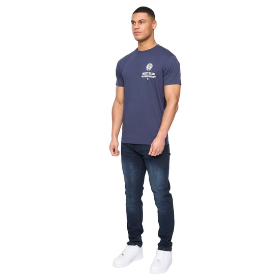 Henleys Heren Craze Comfort Denim Fitted Jeans (Blauw/Zwart) - Image 3