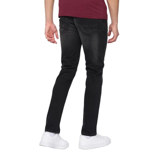 Duck and Cover Heren Overburg Tapered Jeans (Zwart) - Image 2