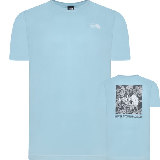 The North Face Men's Box Exploration T-Shirt Atomizer Blue - Image 1