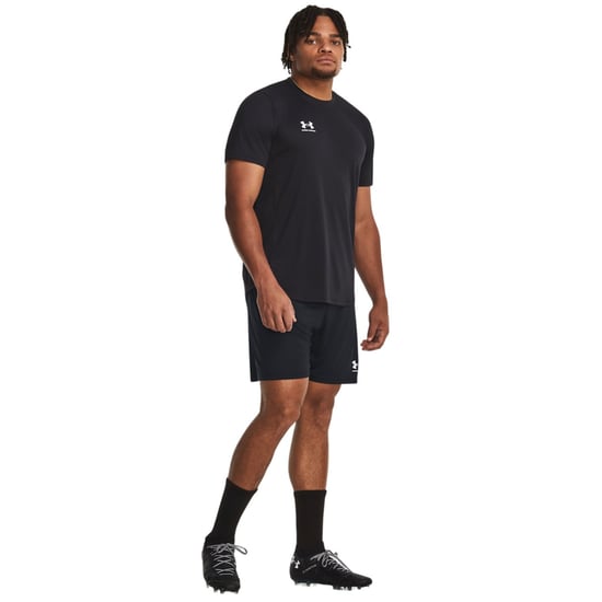 Under Armour Heren Challenger Gebreide Shorts (Zwart/Wit) - Image 3