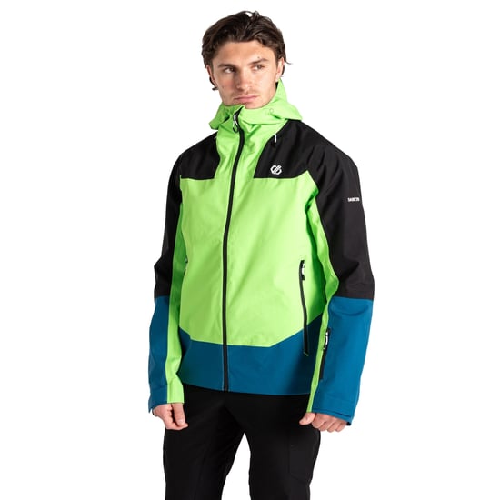 Dare 2B Mens Roving II Waterproof Jacket (Green Flash/Kingfisher Blue) - Image 4