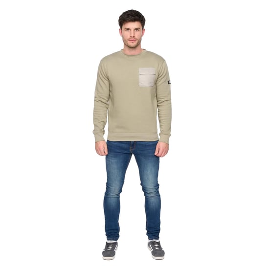 Duck and Cover Mens Trentforth Crew Neck Sweatshirt (Sage) - Image 5