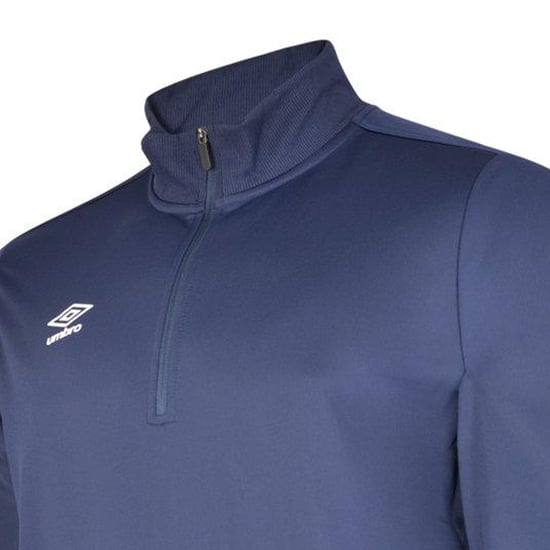 Umbro Mens Club Essential Half Zip Sweatshirt (Dark Navy) - Image 3