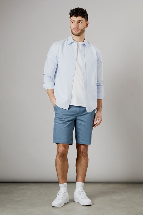 Mid Blue Classic Chino Short - Image 1