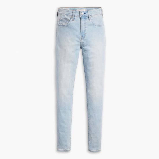 Women's Levis 721 High Rise Skinny Fit Jeans in Light Blue - Image 4