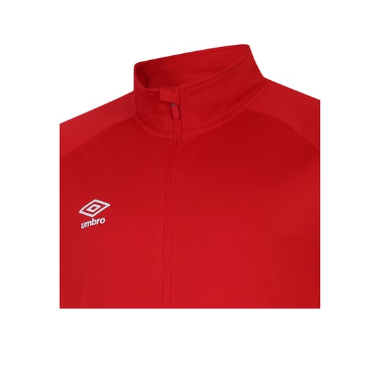 Umbro Childrens/Kids Total Training Knitted Track Jacket (Vermillion/Black) - Image 3
