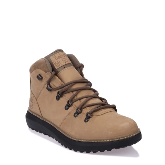 Men's Timberland Hudson Road Waterproof Mid Boots in Beige - Image 2