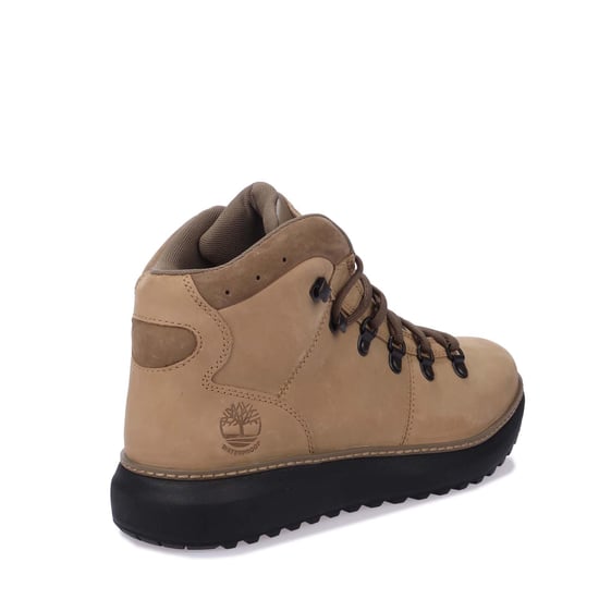 Men's Timberland Hudson Road Waterproof Mid Boots in Beige - Image 3