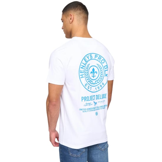Henleys Heren Henstamp Katoenen T-Shirt (Wit) - Image 2