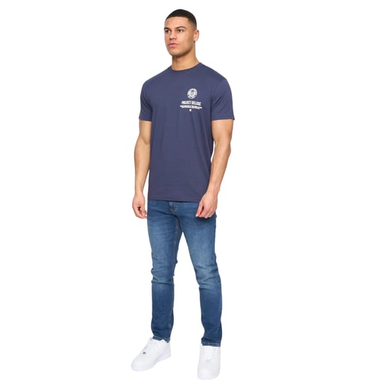 Henleys Heren Henstamp Katoenen T-shirt (Marineblauw) - Image 4