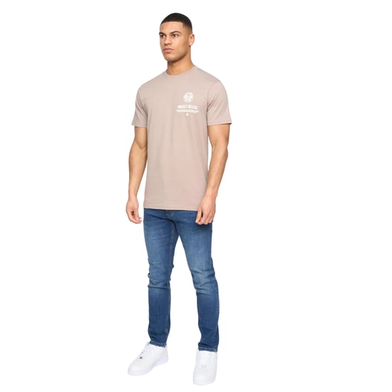 Henleys Heren Henstamp Katoenen T-Shirt (Taupe) - Image 4