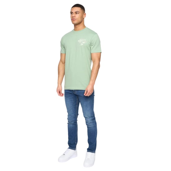 Henleys Heren Hentitled Katoenen T-Shirt (Salie Groen) - Image 3