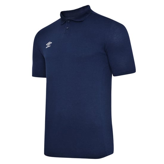 Umbro Mens Essential Polo Shirt (Dark Navy/White) - Image 3