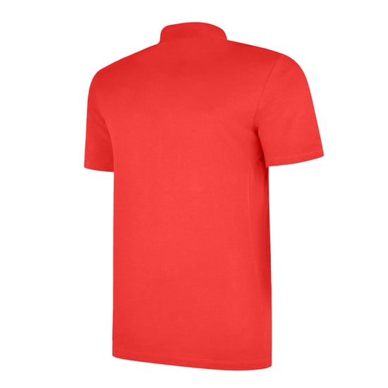 Umbro Mens Essential Polo Shirt (Vermillion/White) - Image 2