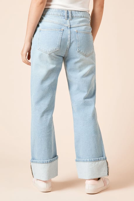 Straight Jean With Turn Up - Image 3