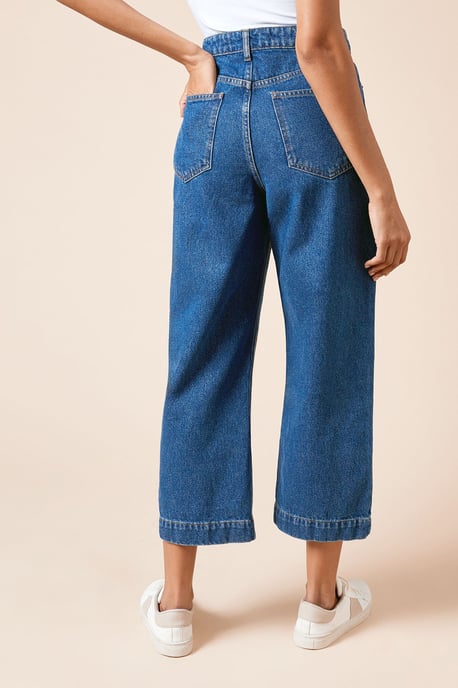 Cropped Wide Leg Jean - Image 3