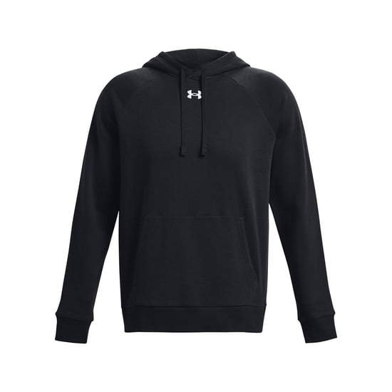 Under Armour Unisex Adult Rival Fleece Hoodie (Black/White) - Image 1