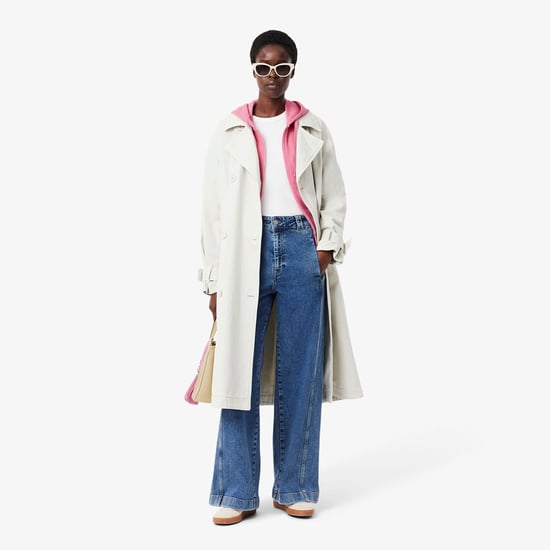 Women's Lacoste Zip-Up Piqué Hoodie in Pink - Image 3