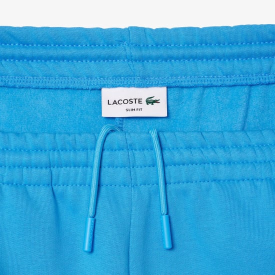 Heren Lacoste Slim Fit Organic Cotton Joggers in Blauw - Image 5