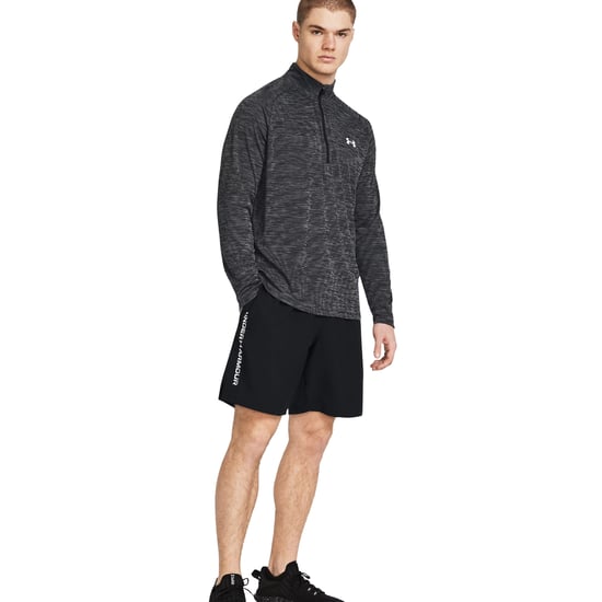 Under Armour Mens Technical Wordmark Woven Shorts (Black) - Image 3
