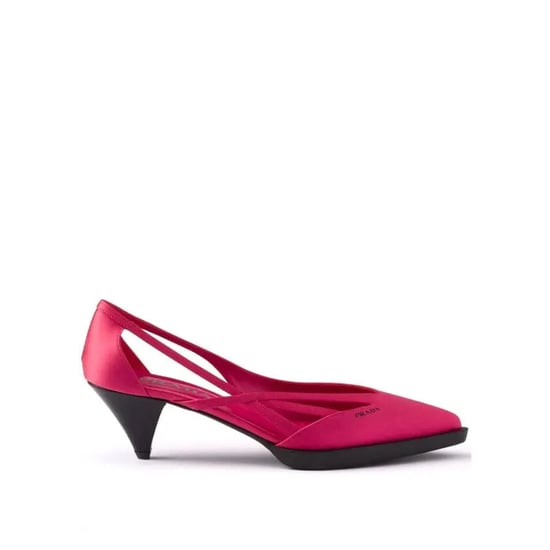 Prada 55mm satijnen pumps met uitsparingen - Image 1