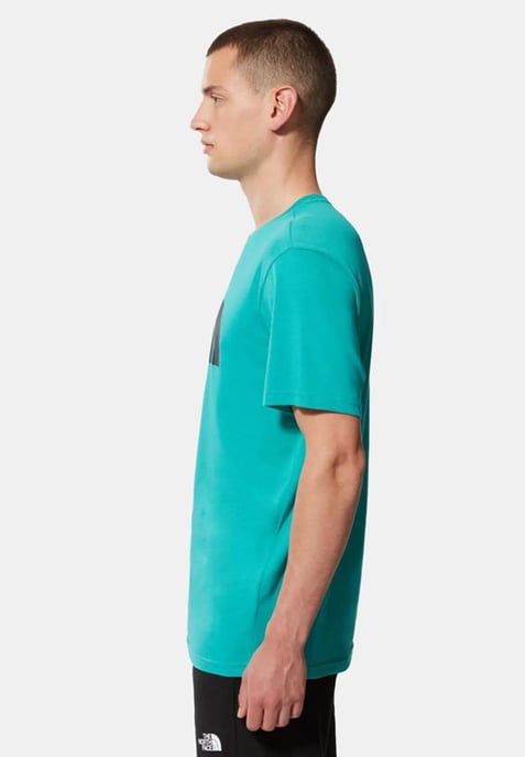 The North Face Mens T Shirt SS Easy Tee Porcelain Green - Image 3