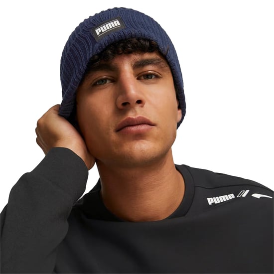 Puma Klassieke geribde muts (Marine) - Image 3