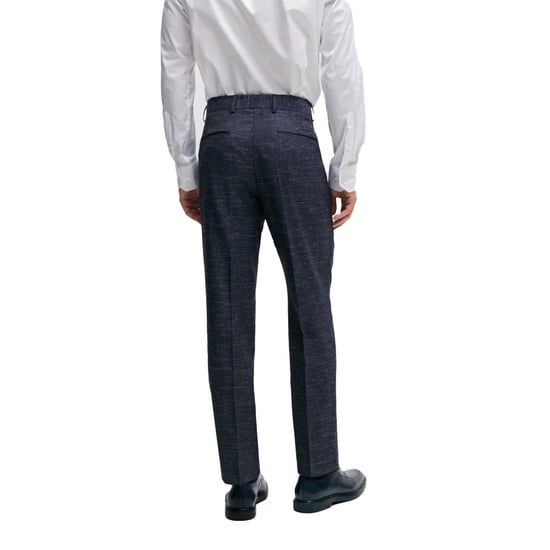 Boss Mens H-Genius Slim Trousers (Dark Blue) - Image 2