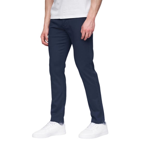 Henleys Heren Visit Chino Broek (Blauw) - Image 1