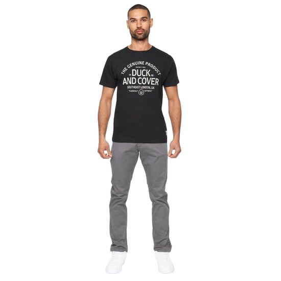Duck and Cover Mens Moretor Chinos (Dark Grey) - Image 3